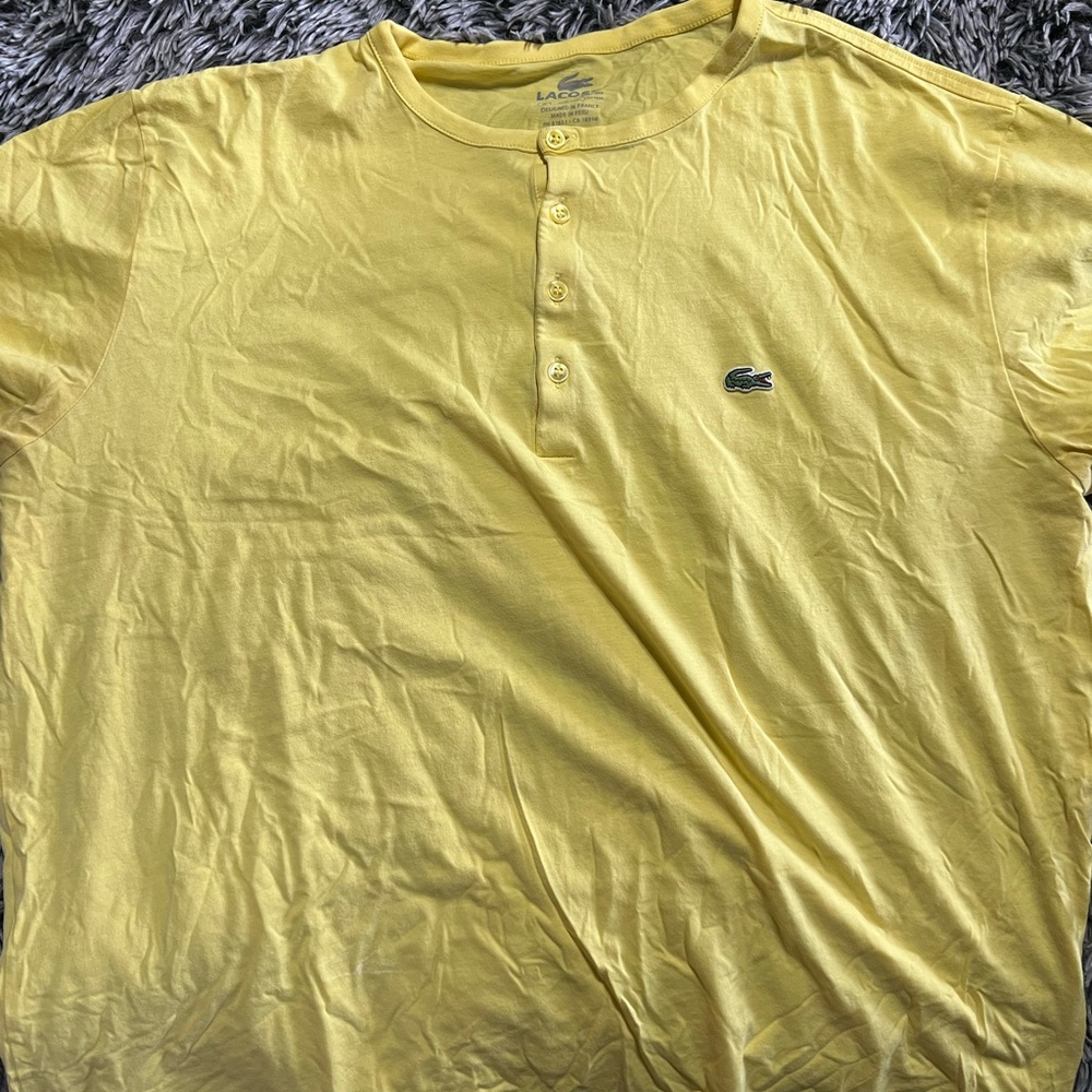 Lacoste Men's Yellow Shirt